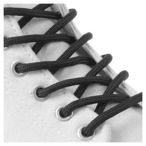 Шнурки Tarrago TL6610, круглые толстые с пропиткой 180см. черные