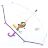 Зонт детский ArtRain 21504-02 Сказочный патруль прозрачный фиолетовый