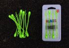 Силиконовые шнурки светящиеся Hilaces light GR/GR зеленые