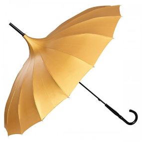 Зонт-трость VON LILIENFELD Cécile, gold metallic 90 см 5065 желтый