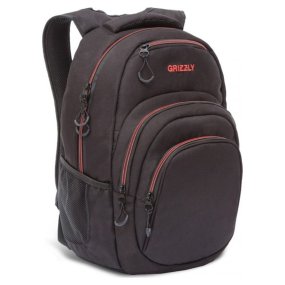 Рюкзак городской GRIZZLY с отделением для ноутбука RQ-003-31/1 черно-красный